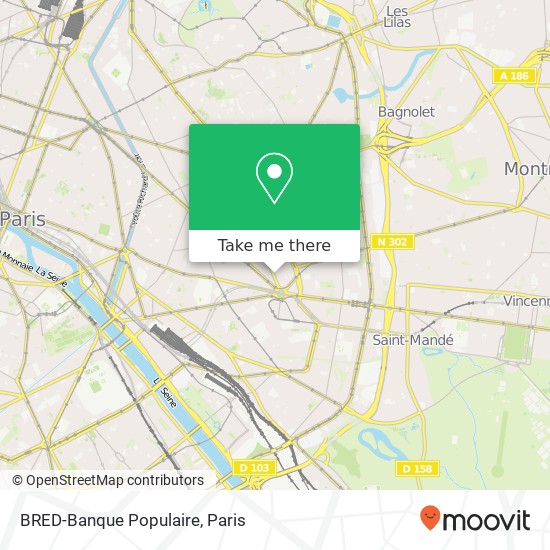 Mapa BRED-Banque Populaire