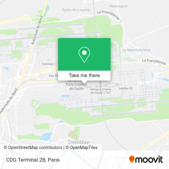 CDG Terminal 2B map