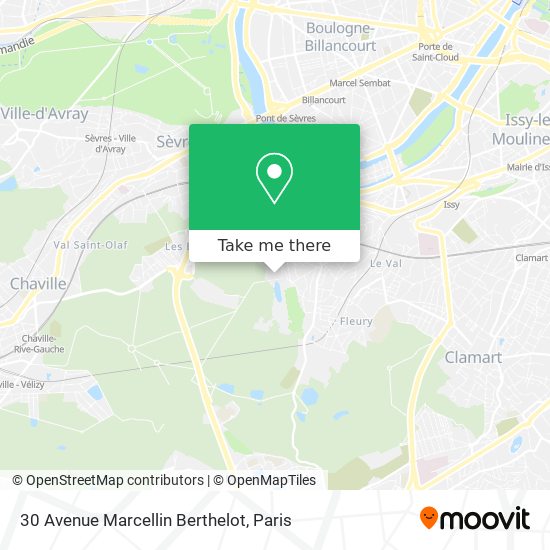 Mapa 30 Avenue Marcellin Berthelot