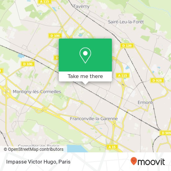 Impasse Victor Hugo map