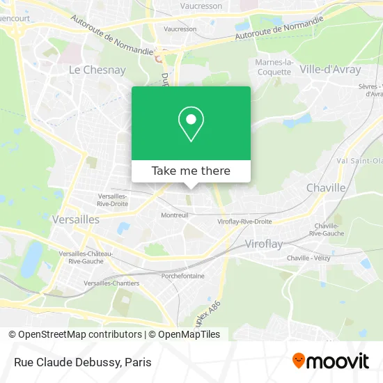 Rue Claude Debussy map