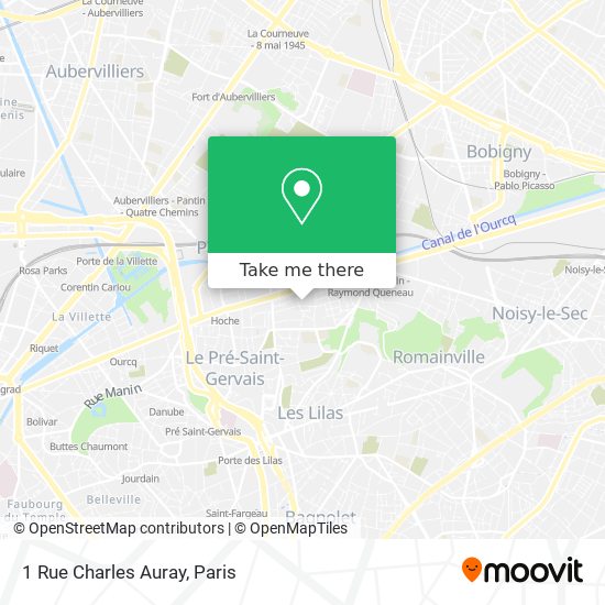 Mapa 1 Rue Charles Auray