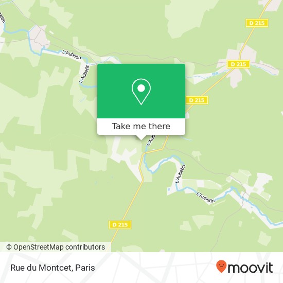 Rue du Montcet map