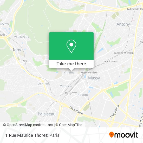 1 Rue Maurice Thorez map