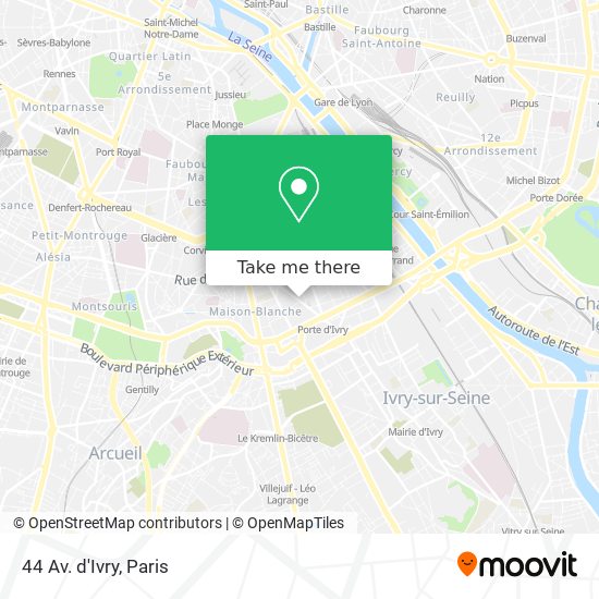 Mapa 44 Av. d'Ivry