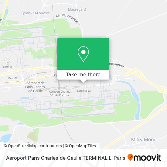 Mapa Aeroport Paris Charles-de-Gaulle TERMINAL L