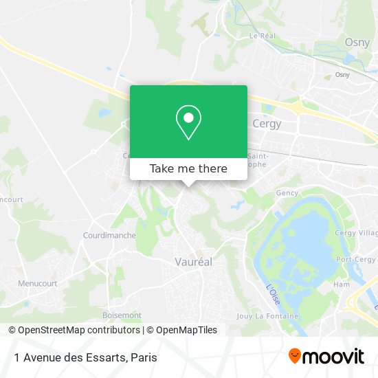 1 Avenue des Essarts map