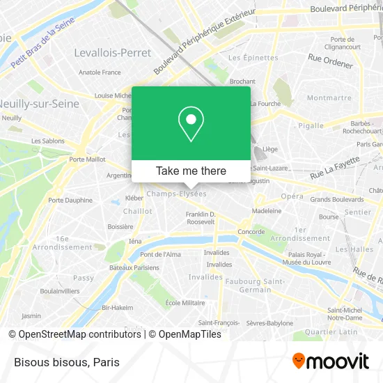 Bisous bisous map