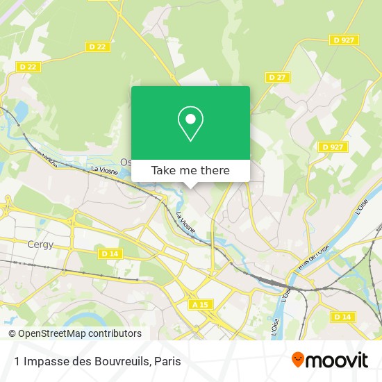 Mapa 1 Impasse des Bouvreuils