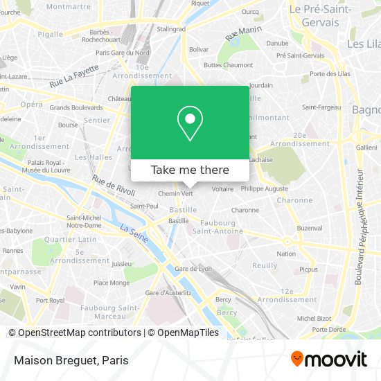 How to get to Maison Breguet in Paris by Metro Bus RER or Train