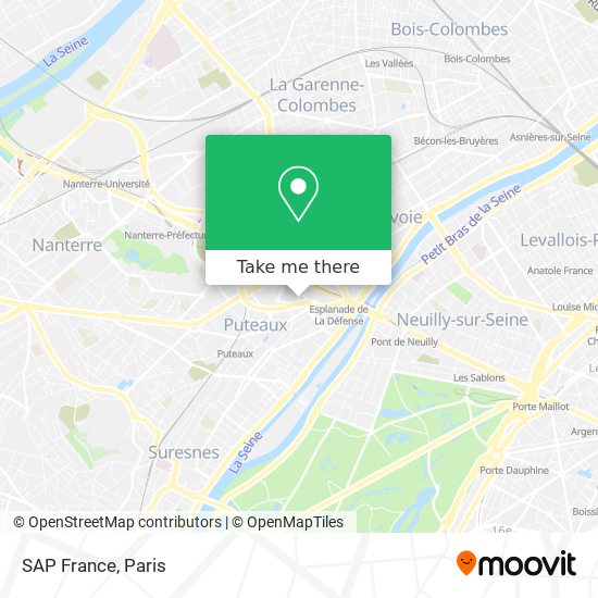 Mapa SAP France