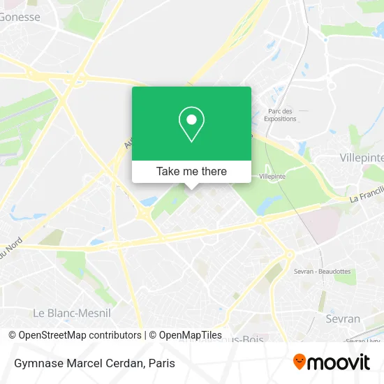 Gymnase Marcel Cerdan map