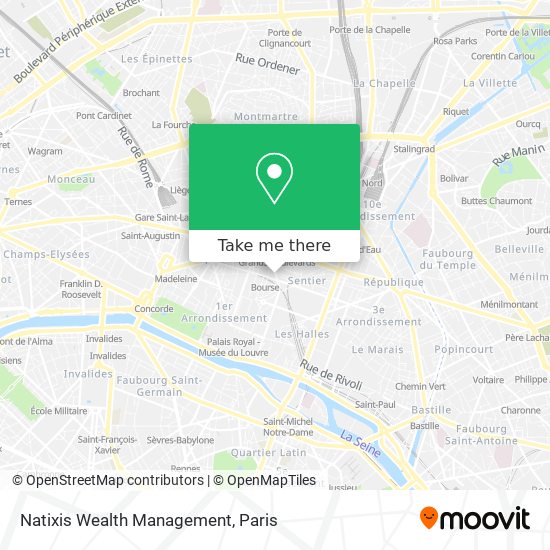 Natixis Wealth Management map