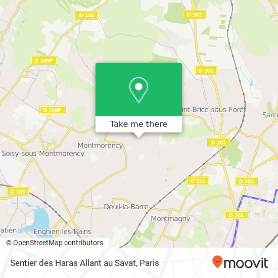 Sentier des Haras Allant au Savat map