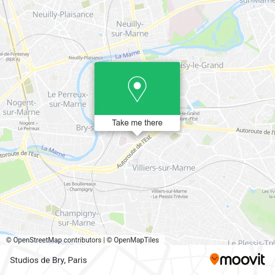 Studios de Bry map