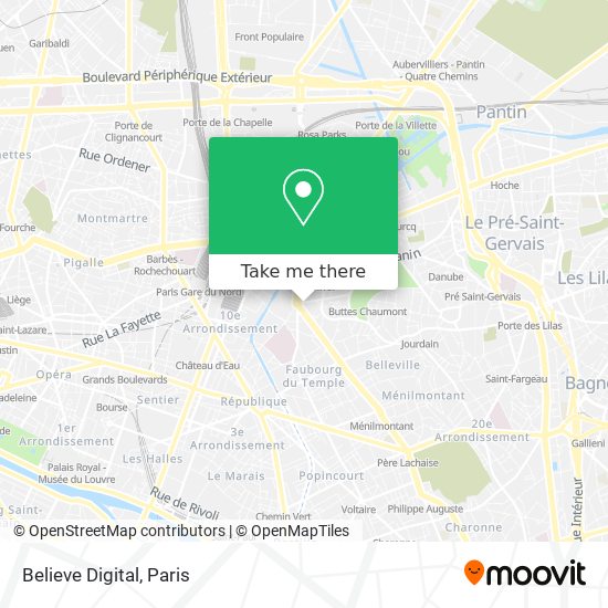 Believe Digital map