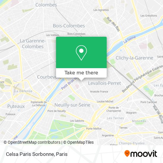 Celsa Paris Sorbonne map