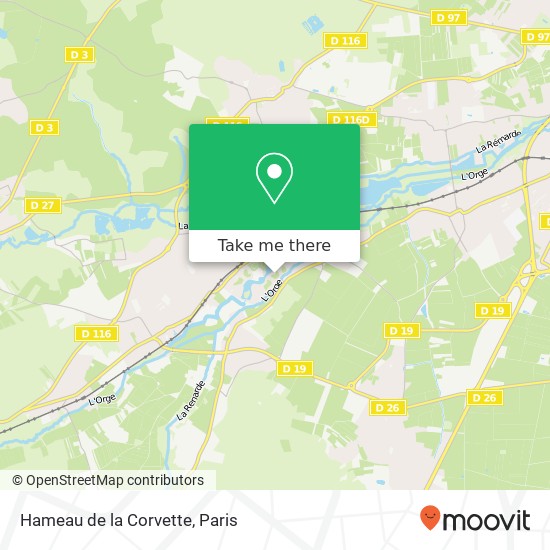 Hameau de la Corvette map