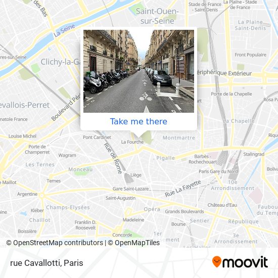 Mapa rue Cavallotti