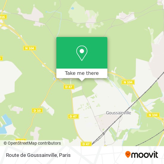 Mapa Route de Goussainville