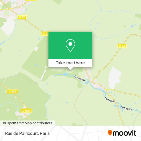 Mapa Rue de Paincourt