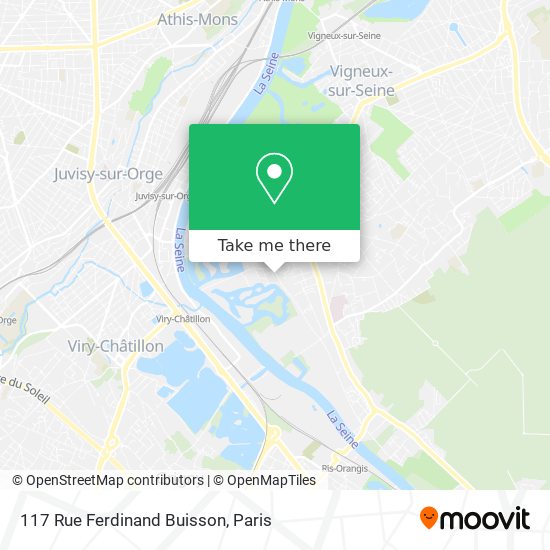 Mapa 117 Rue Ferdinand Buisson