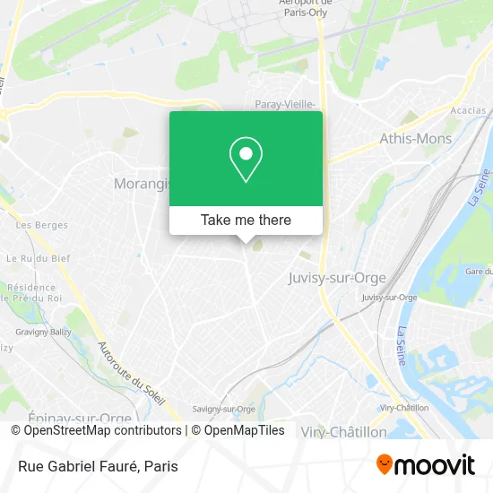 Rue Gabriel Fauré map