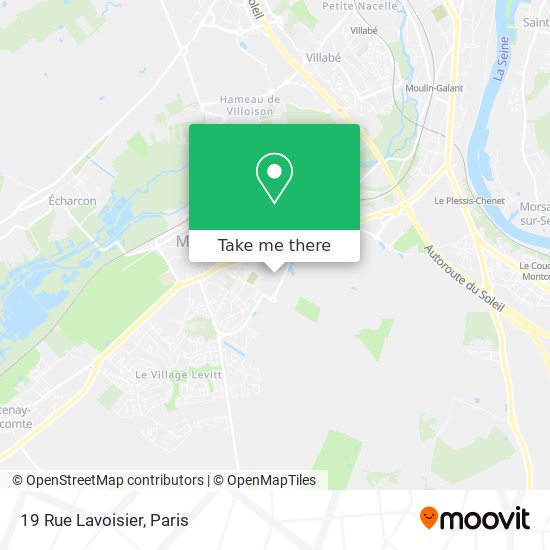 Mapa 19 Rue Lavoisier