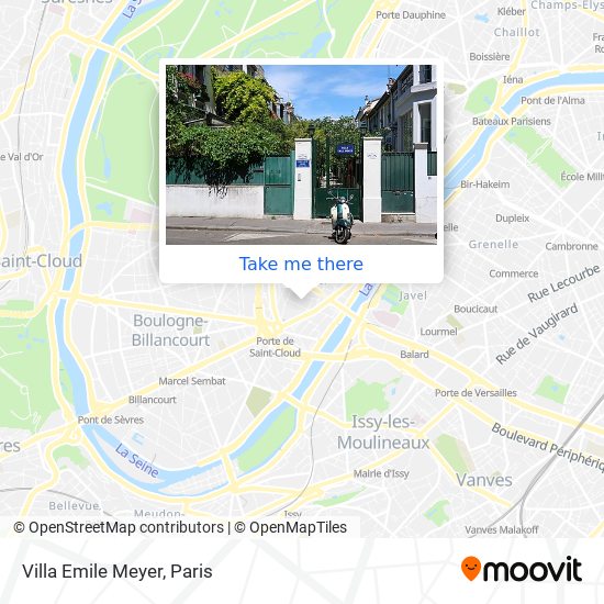 Mapa Villa Emile Meyer