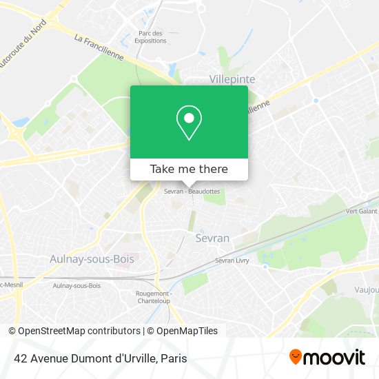 42 Avenue Dumont d'Urville map