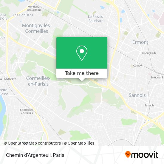 Chemin d'Argenteuil map