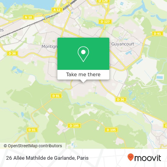 26 Allée Mathilde de Garlande map