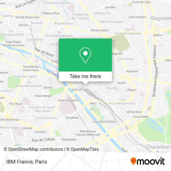 IBM France map