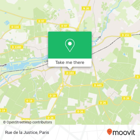 Mapa Rue de la Justice