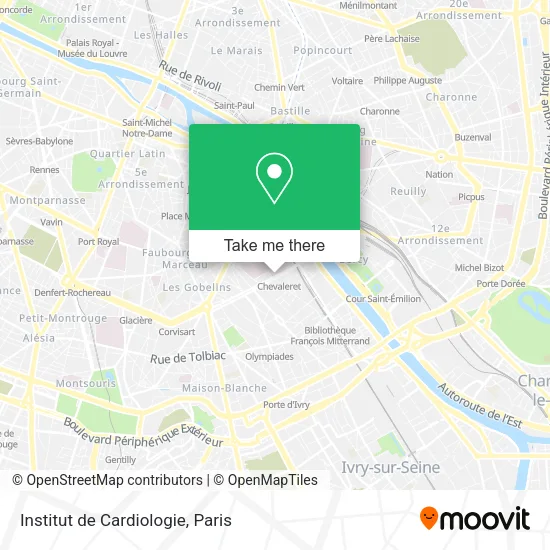 Institut de Cardiologie map