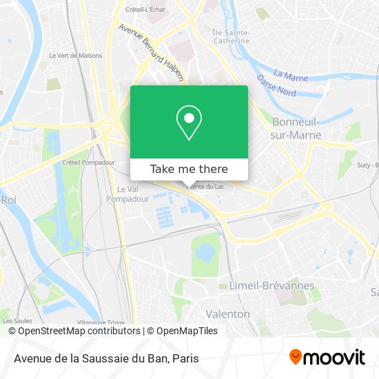 Avenue de la Saussaie du Ban map
