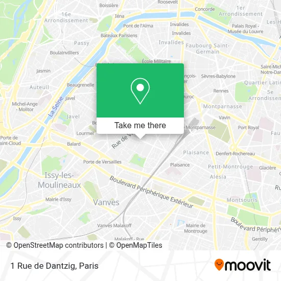 1 Rue de Dantzig map