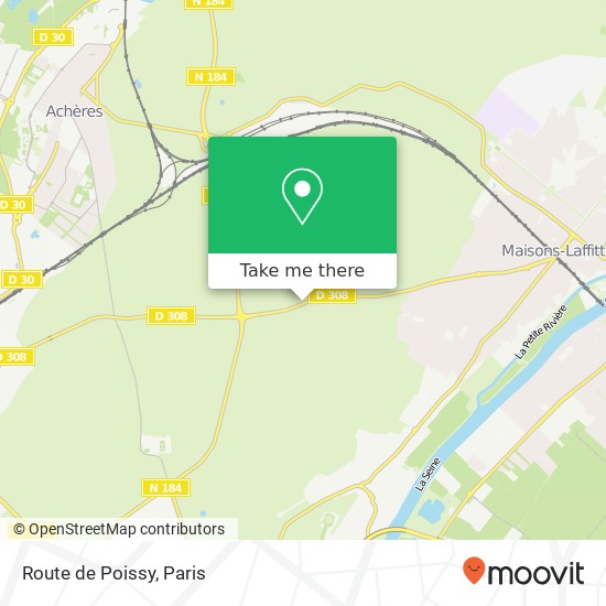 Route de Poissy map