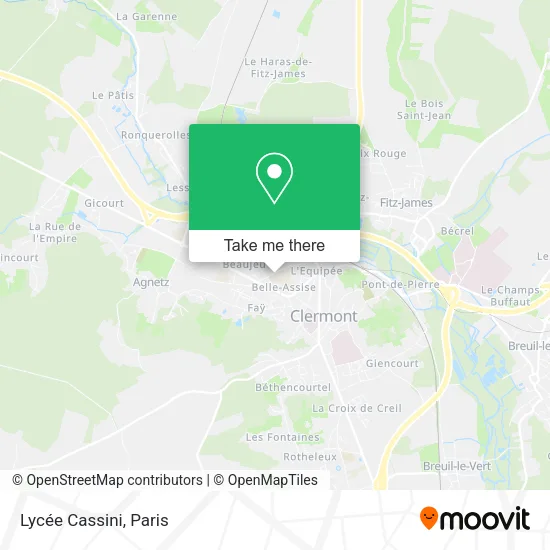 Lycée Cassini map