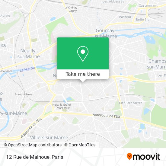 Mapa 12 Rue de Malnoue