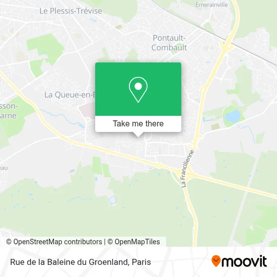 Rue de la Baleine du Groenland map