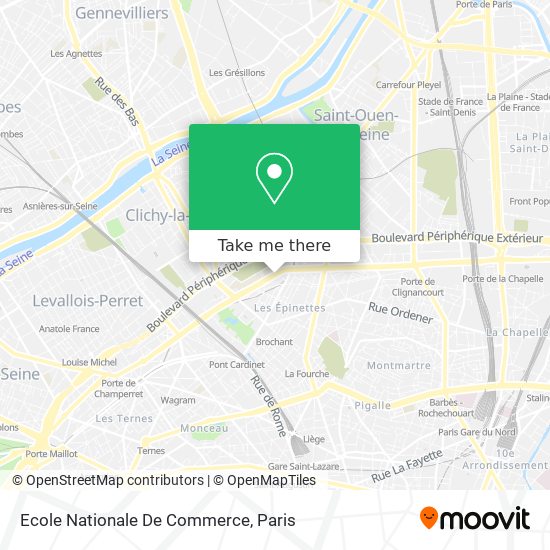 Ecole Nationale De Commerce map