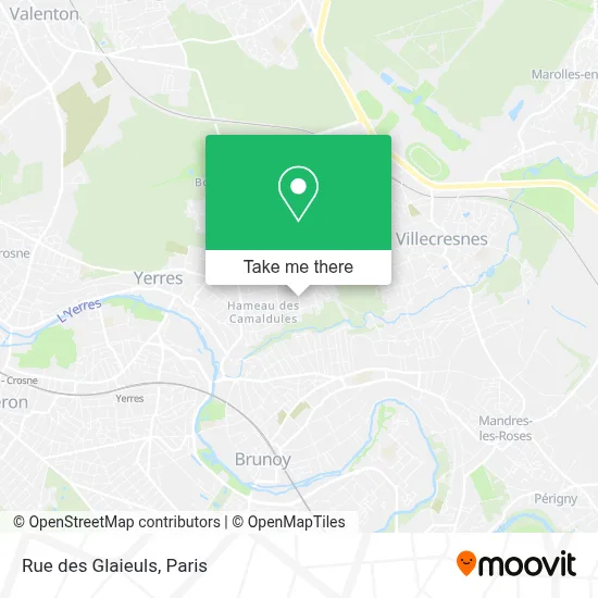Rue des Glaieuls map