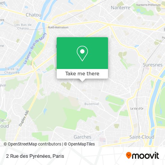 2 Rue des Pyrénées map