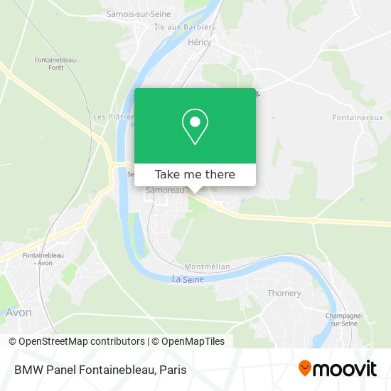 Mapa BMW Panel Fontainebleau