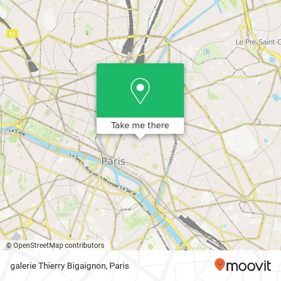 galerie Thierry Bigaignon map