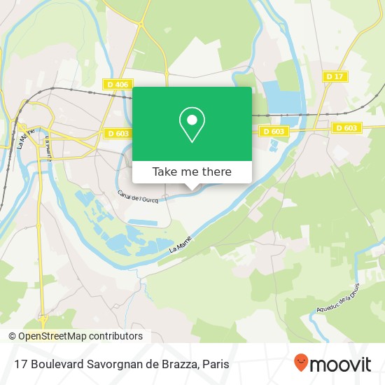 Mapa 17 Boulevard Savorgnan de Brazza