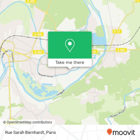 Mapa Rue Sarah Bernhardt