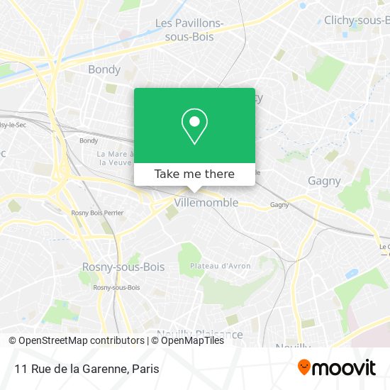 Mapa 11 Rue de la Garenne