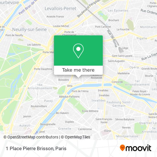 Mapa 1 Place Pierre Brisson